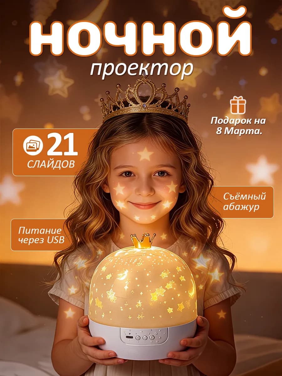 Ночник проектор детский Звездное небо