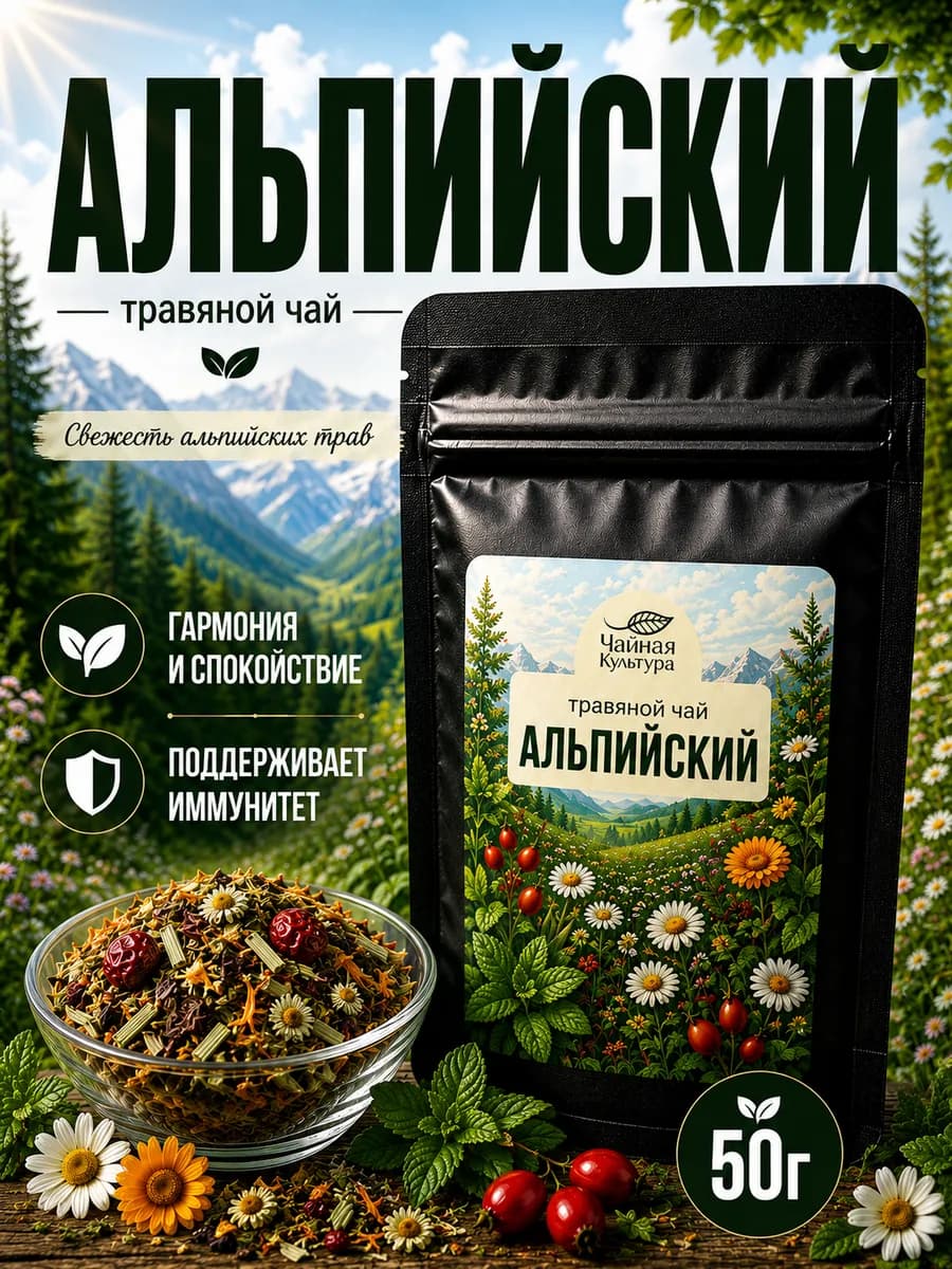 Чай травяной Альпийский 50 г