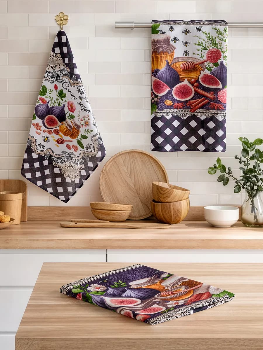 Полотенце кухонное набор 3шт