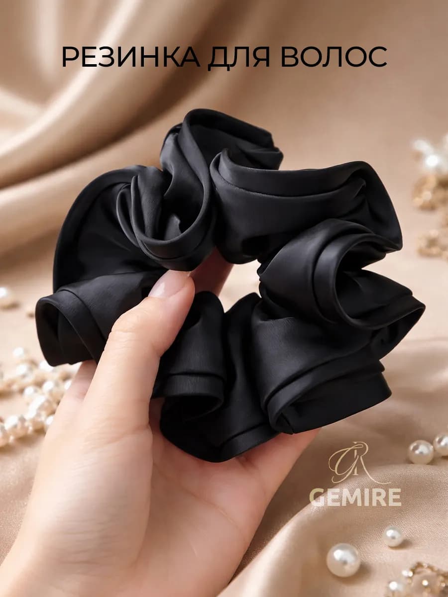 Резинка для волос черная