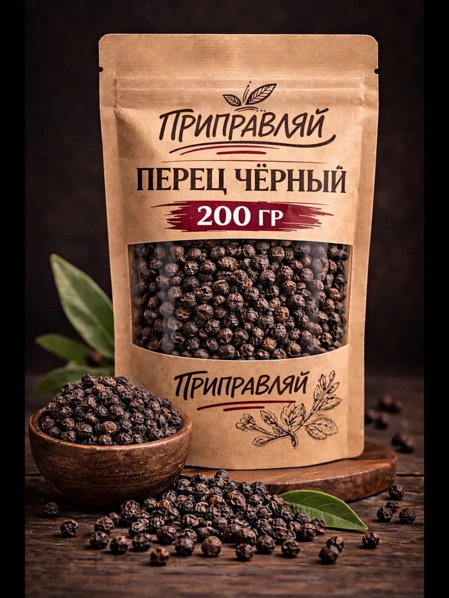 Перец черный горошек 200 грамм