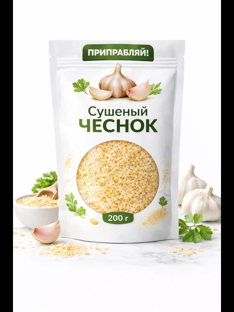 Чеснок сушеный молотый 200гр