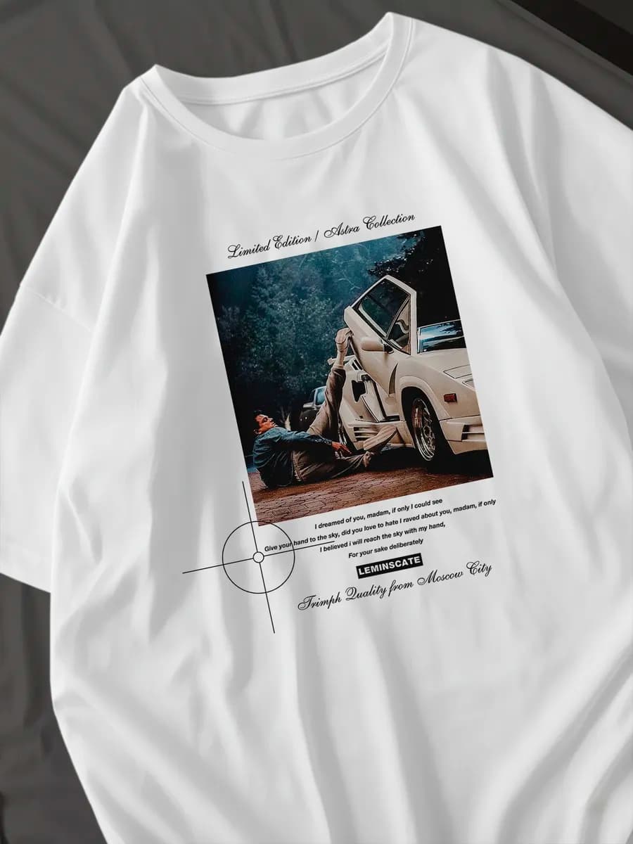 Футболка оверсайз с принтом винтаж