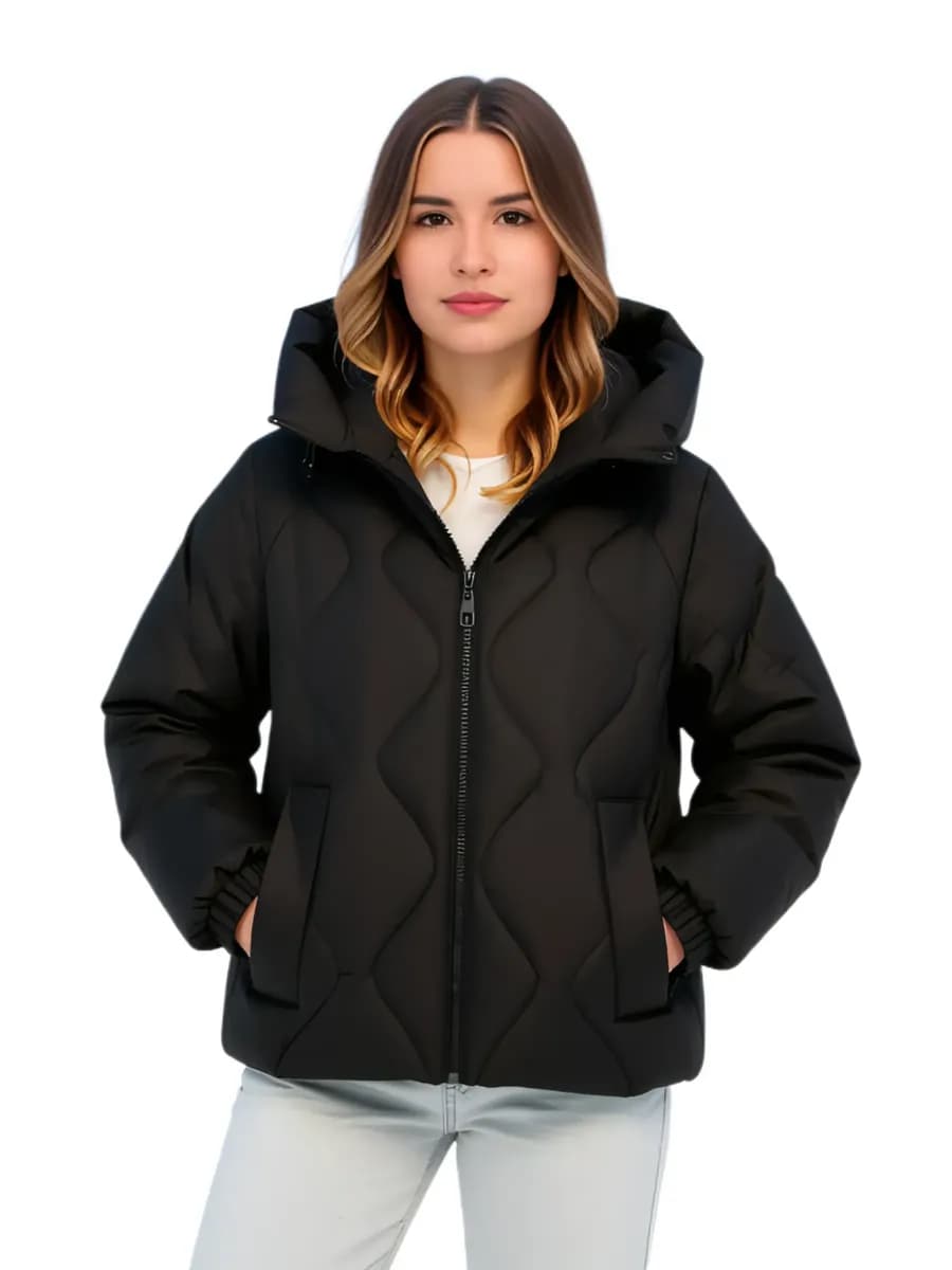 Куртка демисезонная короткая с капюшоном