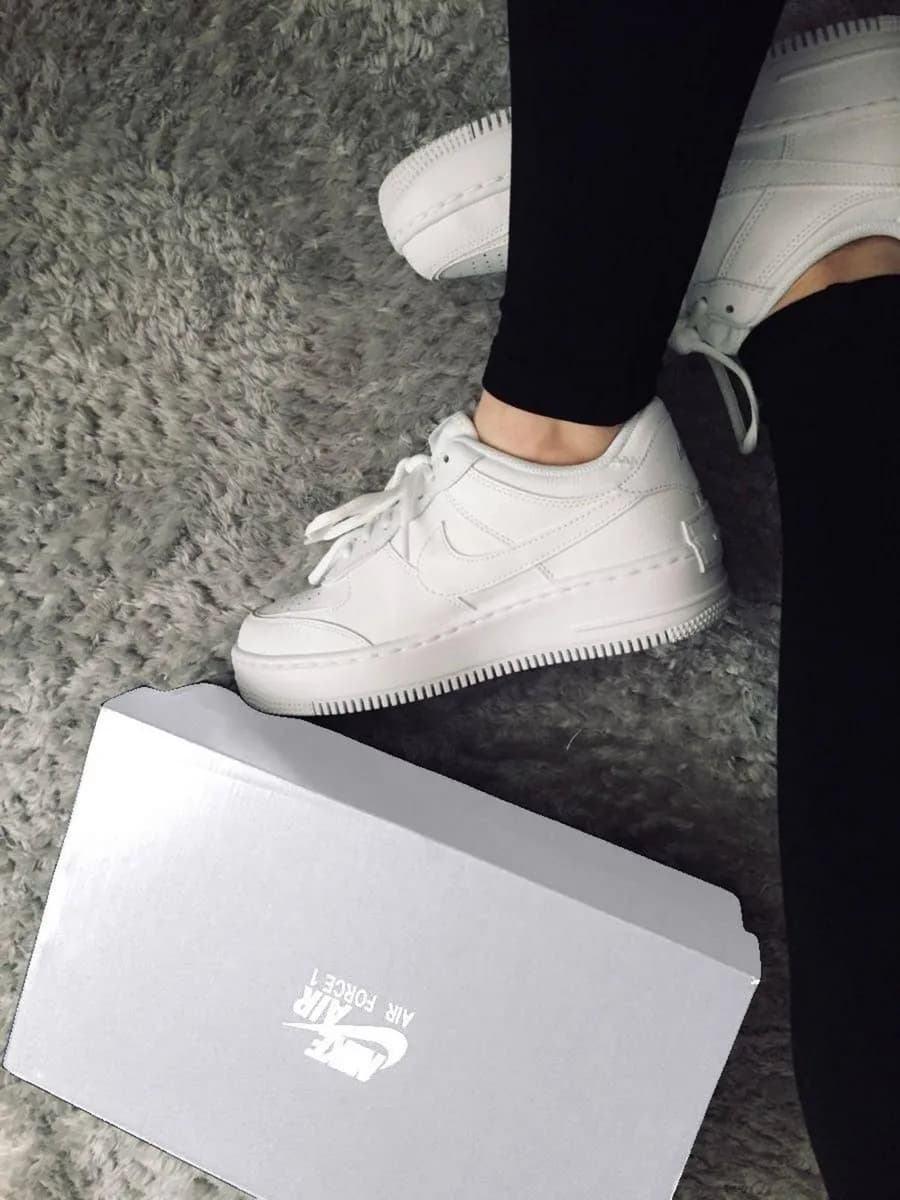 Кроссовки Nike air force 1 форсы кеды из натуральной кожи