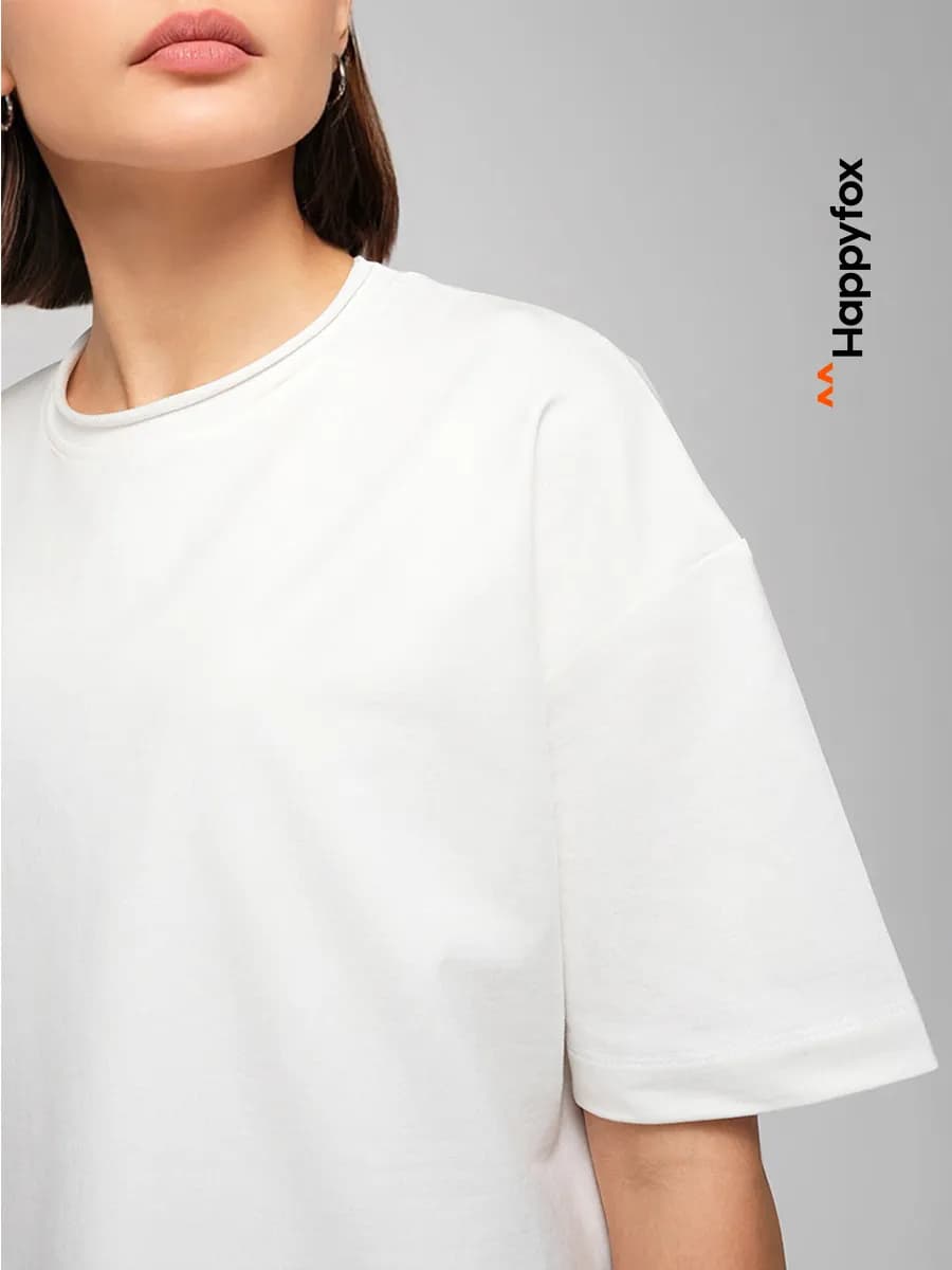 Футболка оверсайз базовая из плотного футера