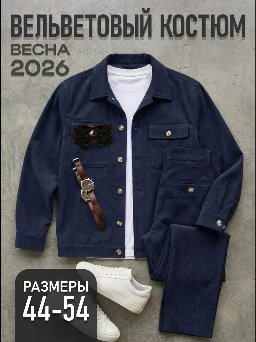 костюм вельветовый повседневный трендовый