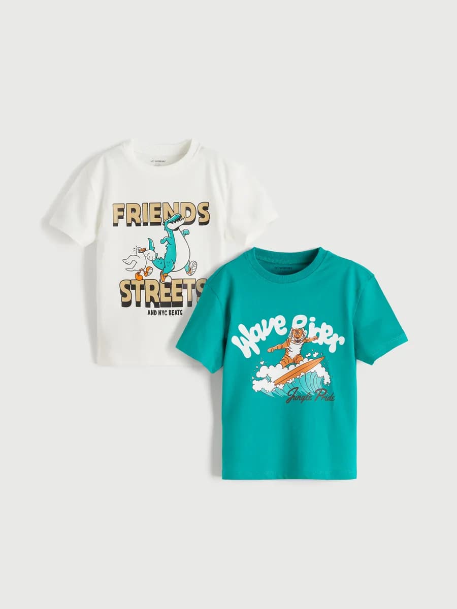 Мальчики Зелёный Футболка