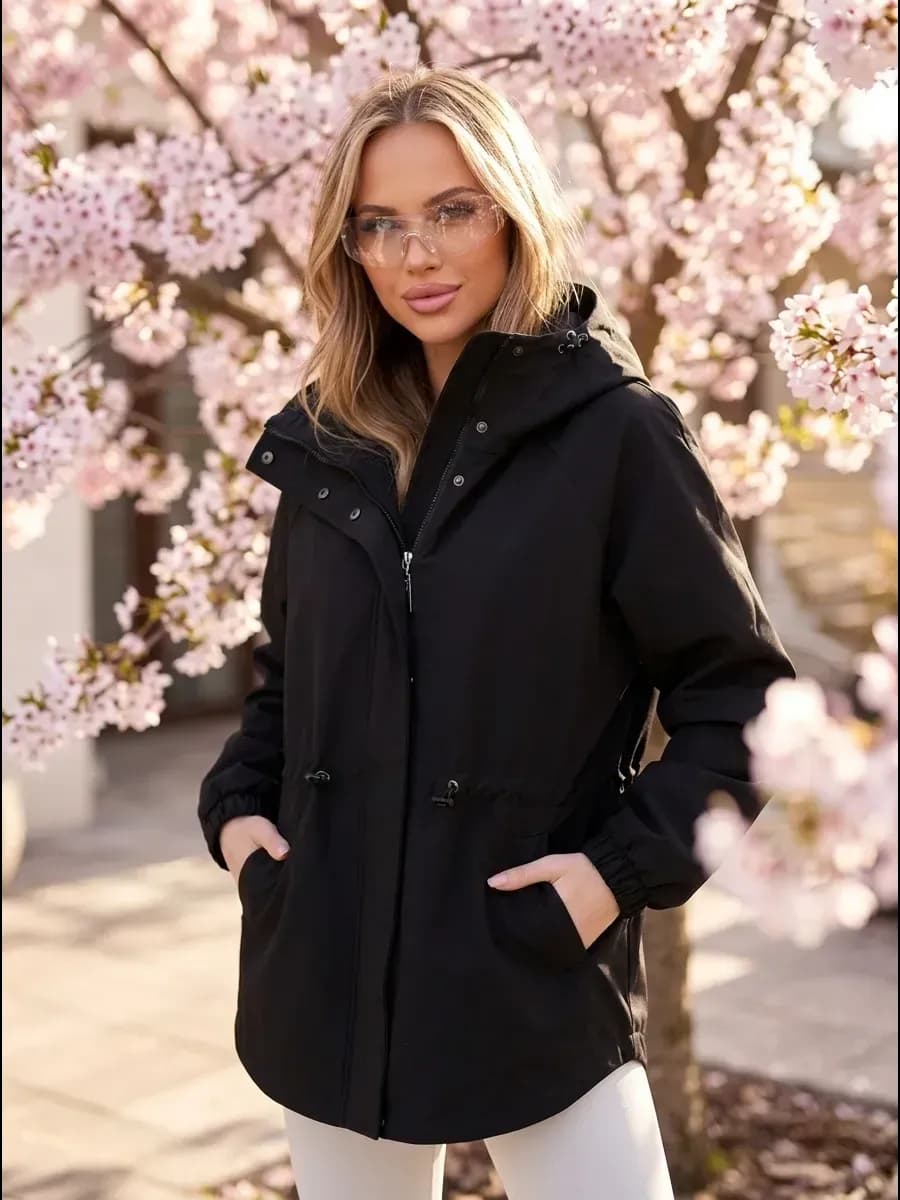 Куртка ветровка демисезонная парка с капюшоном