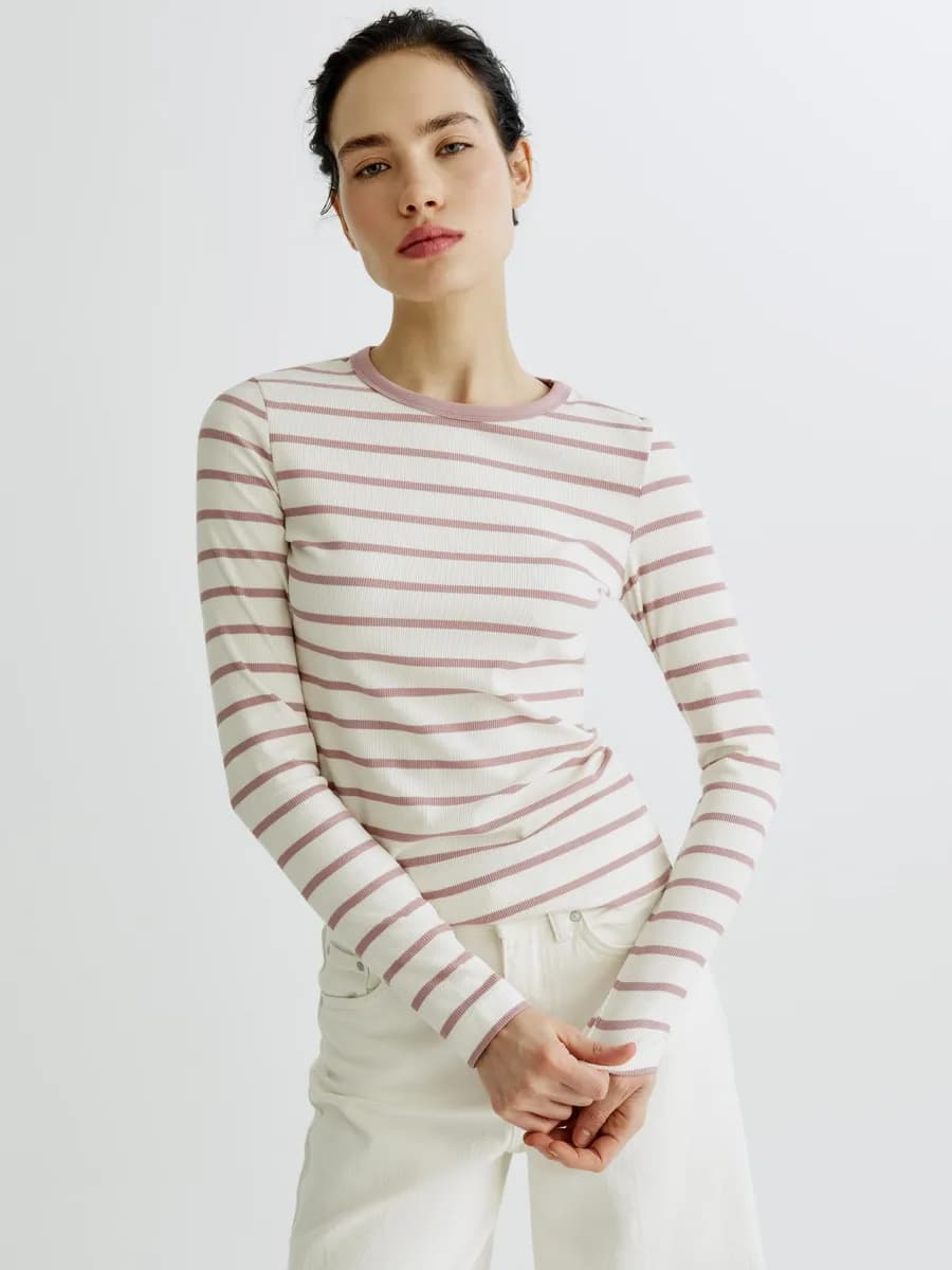 Лонгслив в полоску