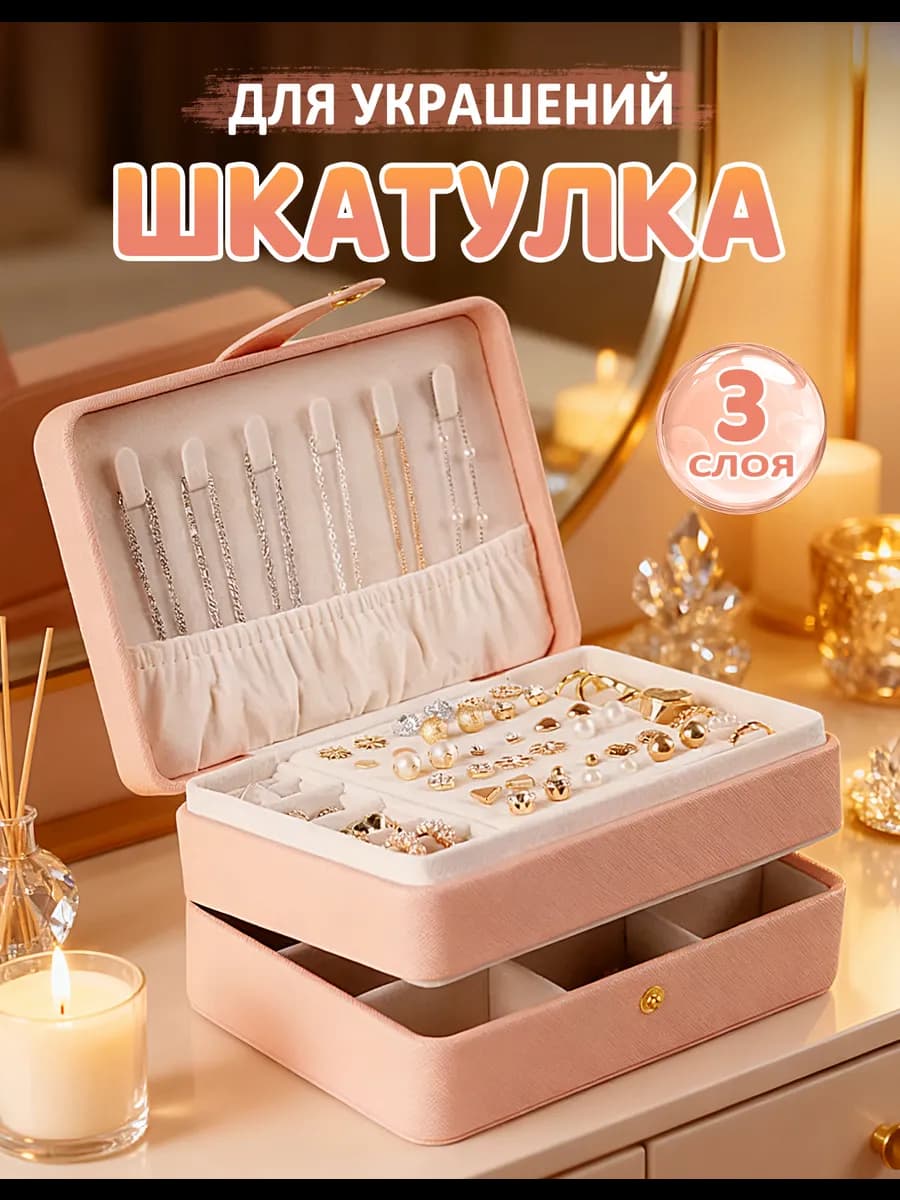 Шкатулка для украшений органайзер