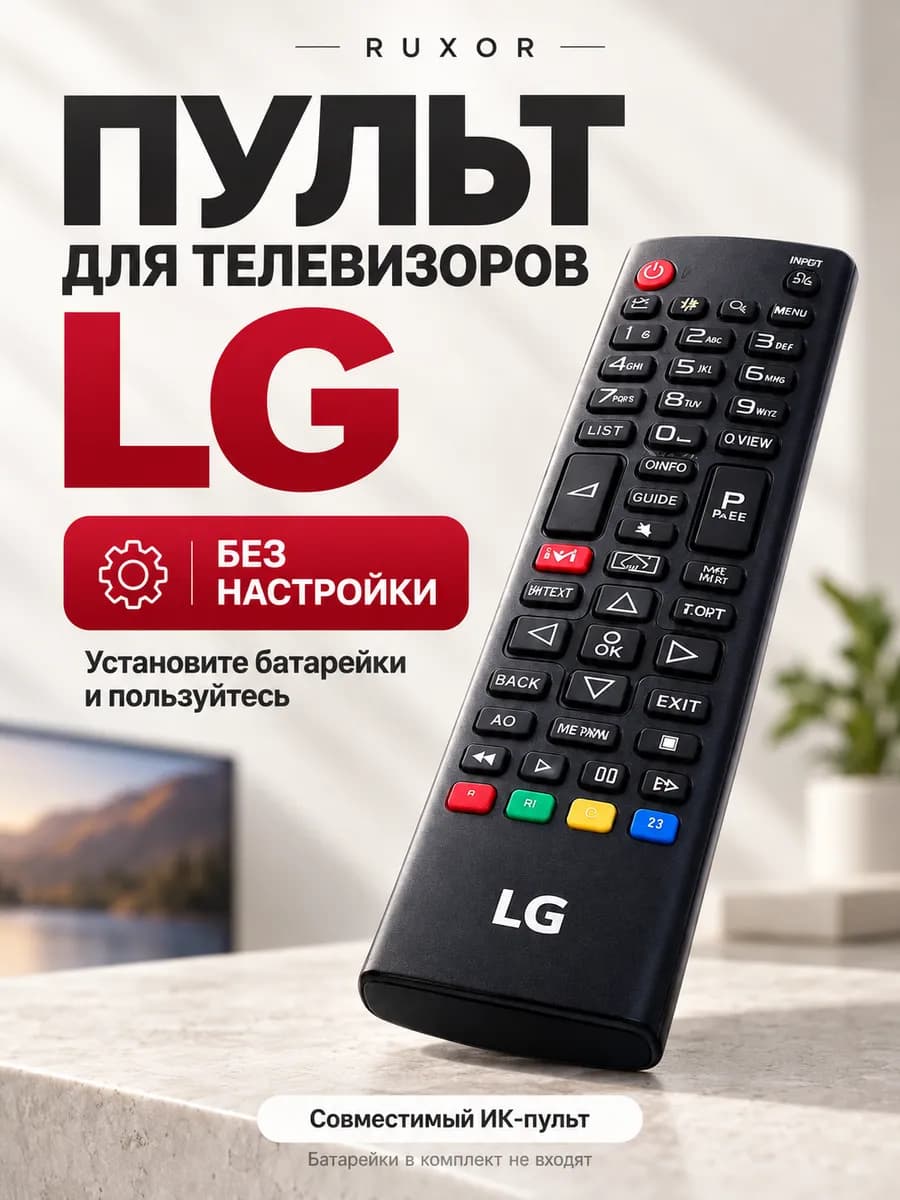 Пульт для телевизора LG универсальный Smart TV без настройки
