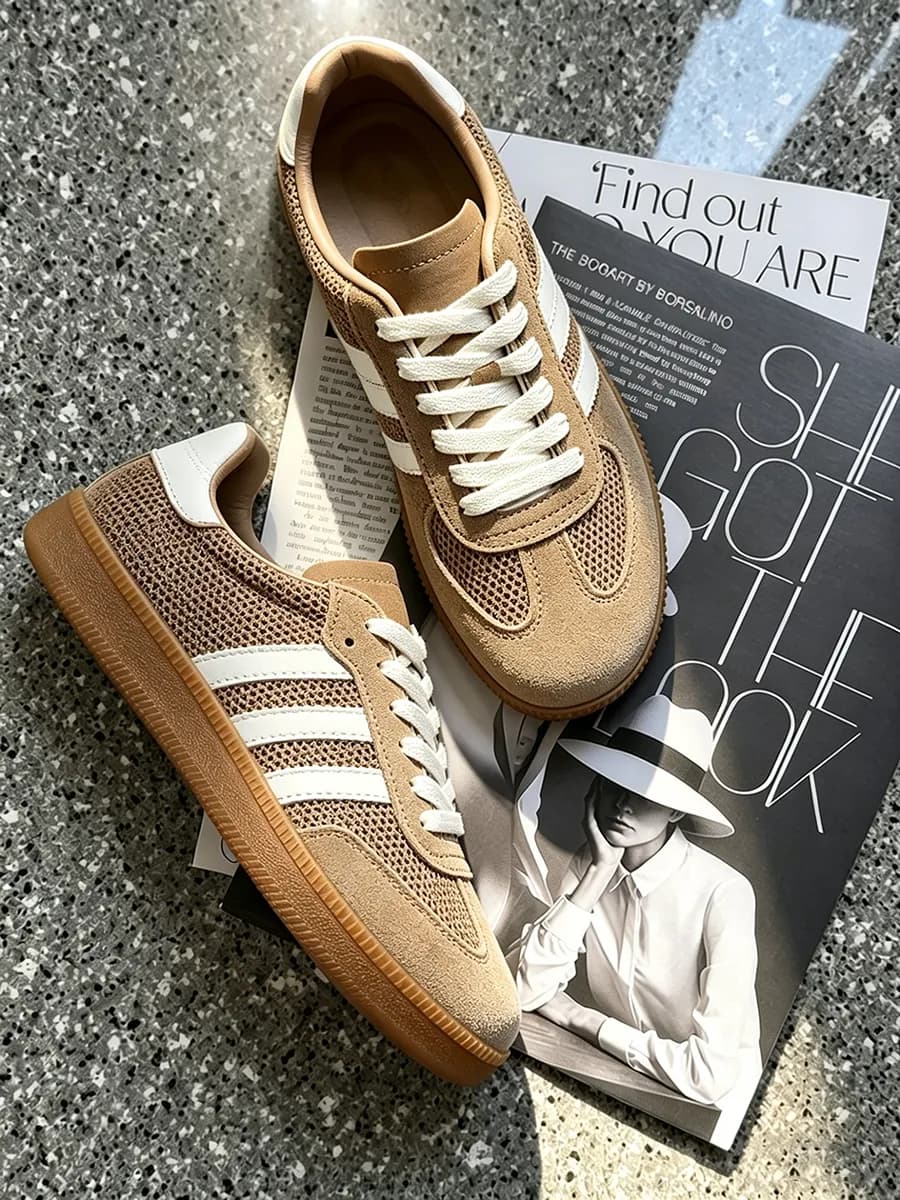 Коричневые дышащие кеды Originals Gazelle