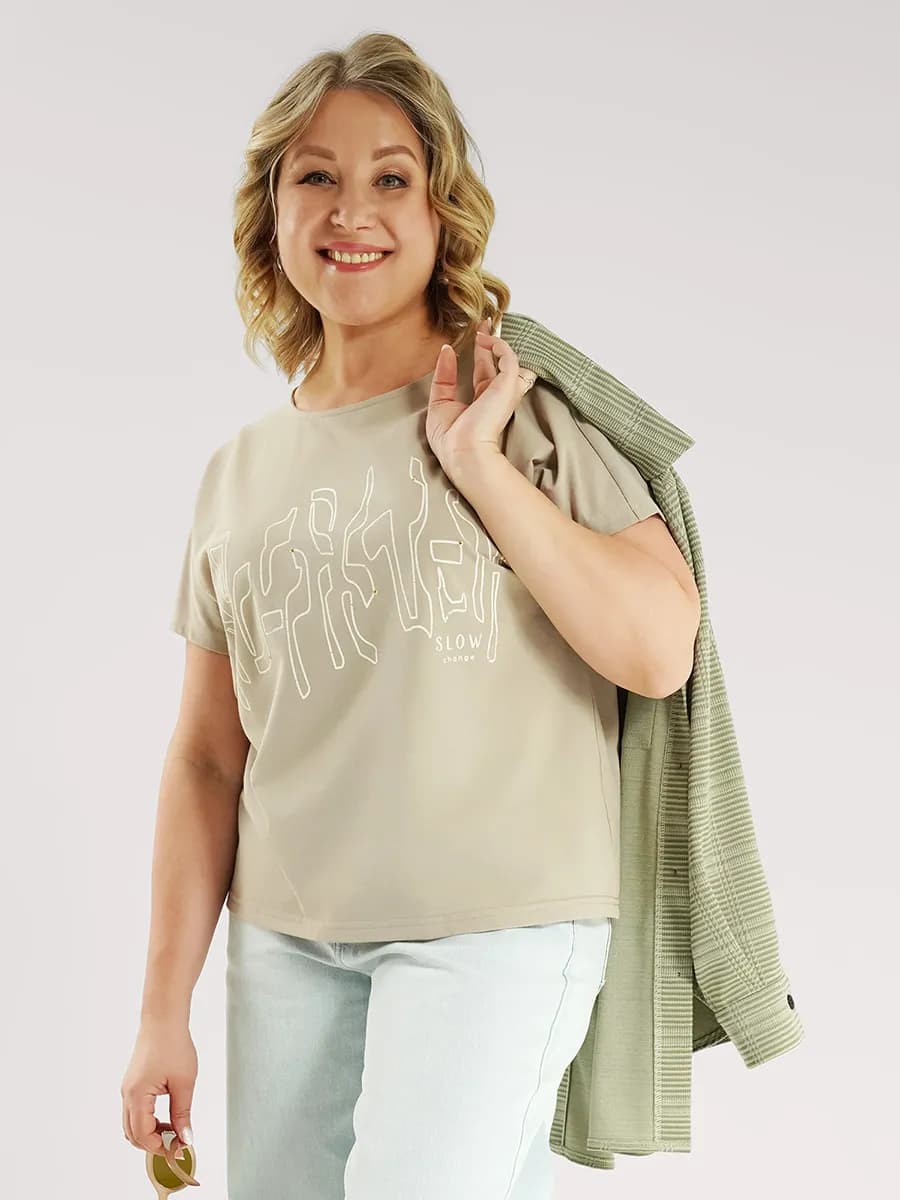 Футболка хлопок с принтом