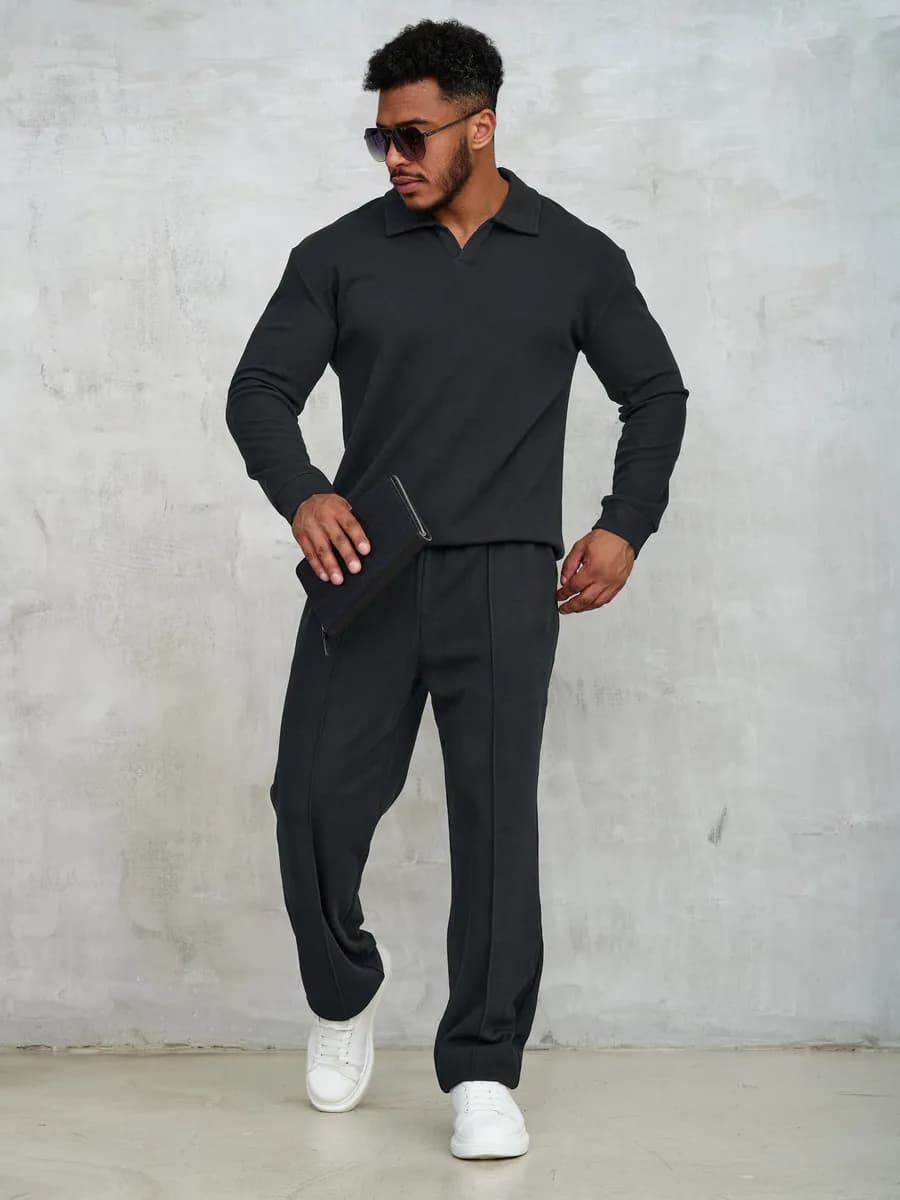 Костюм с брюками вельвет графит