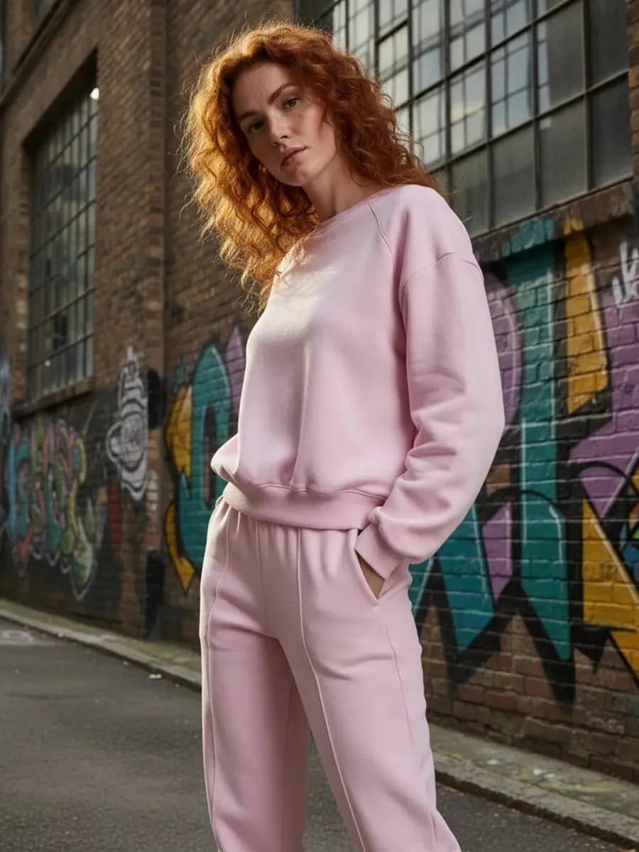 Укороченная толстовка тёплая с начёсом