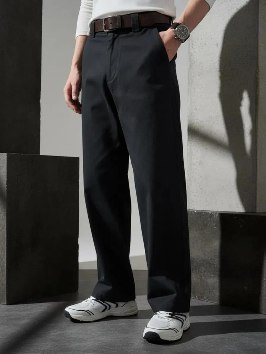 Брюки классические широкие