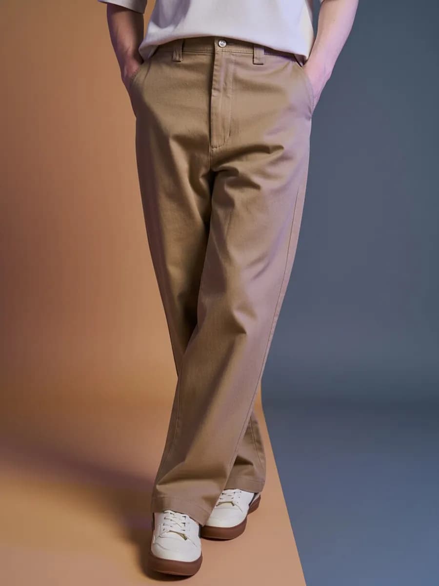 Брюки классические широкие