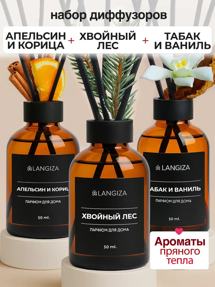 Диффузор для дома ароматизатор с палочками 3 шт