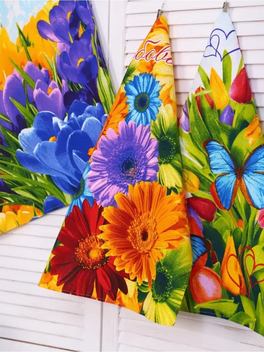 Полотенца кухонные комплект 3 шт