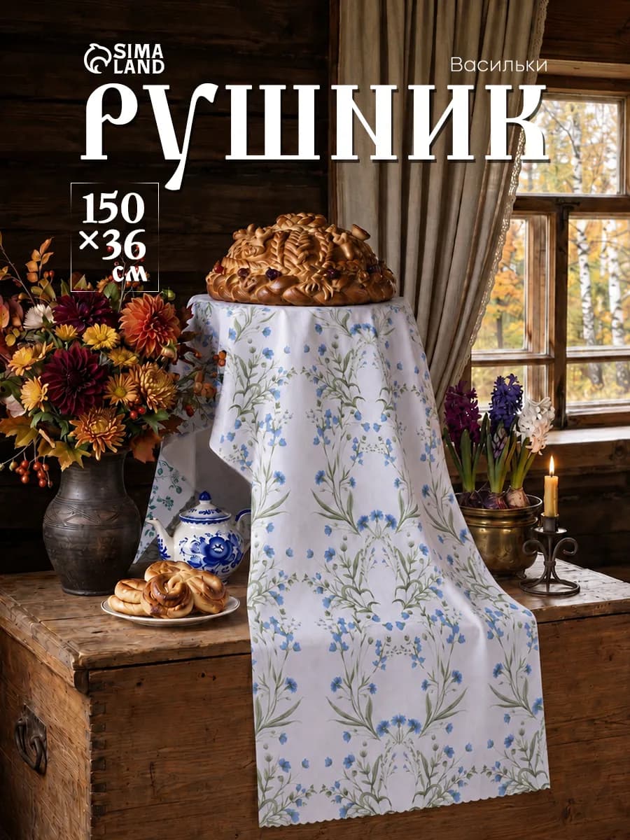 Рушник с орнаментом 150х36 см
