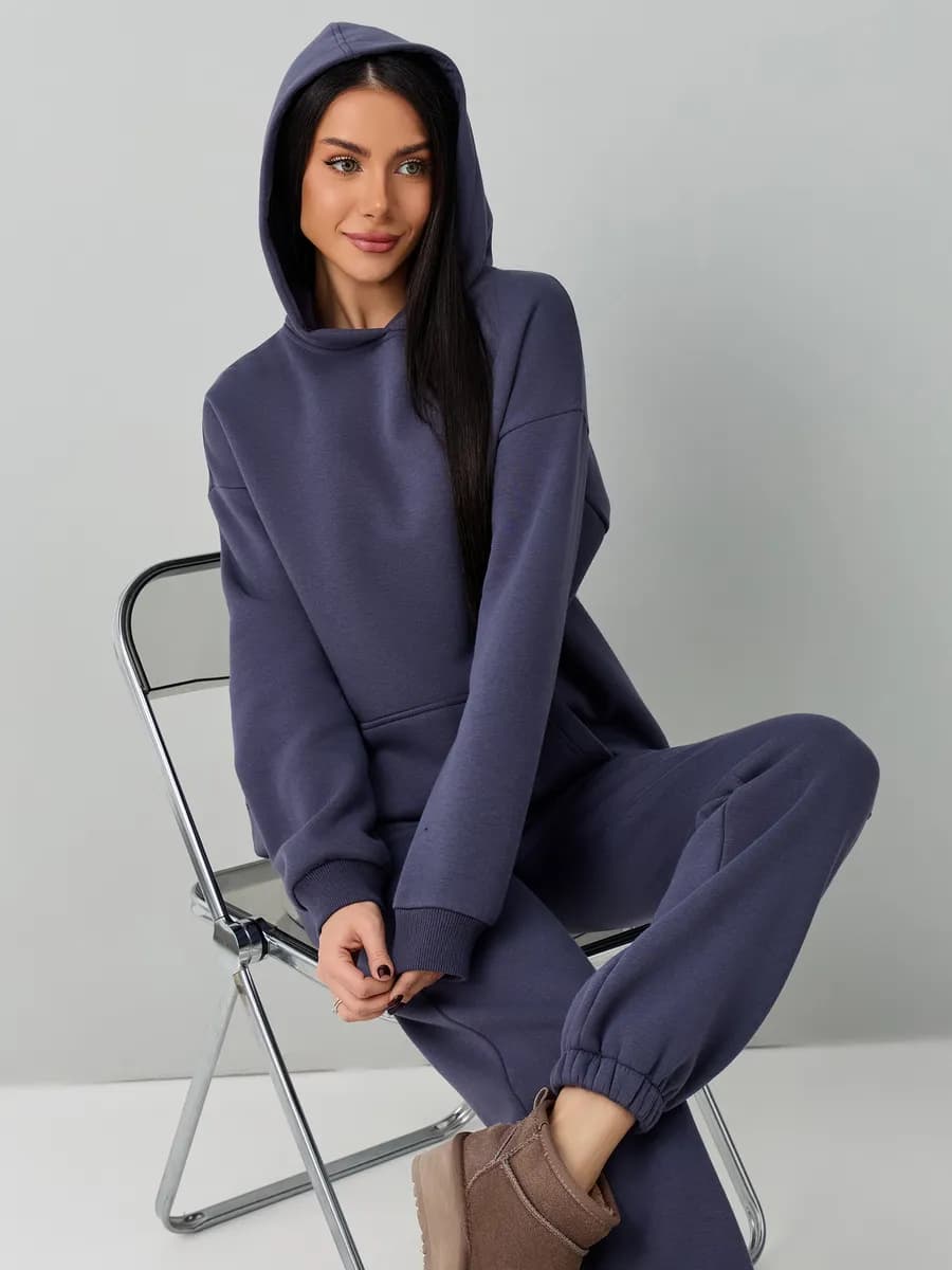 Костюм спортивный женский теплый с начесом