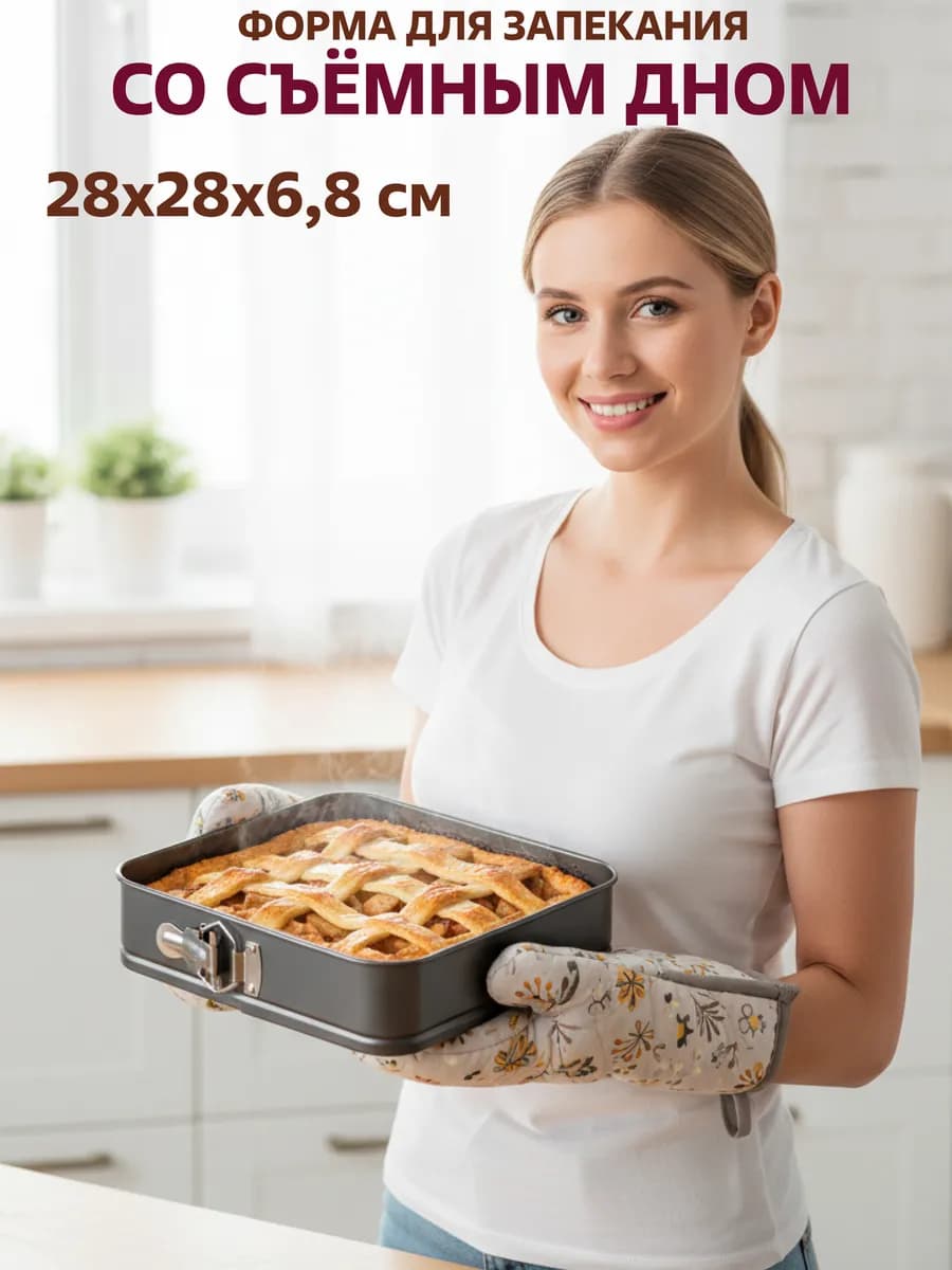 Форма для запекания 28х28х6,8