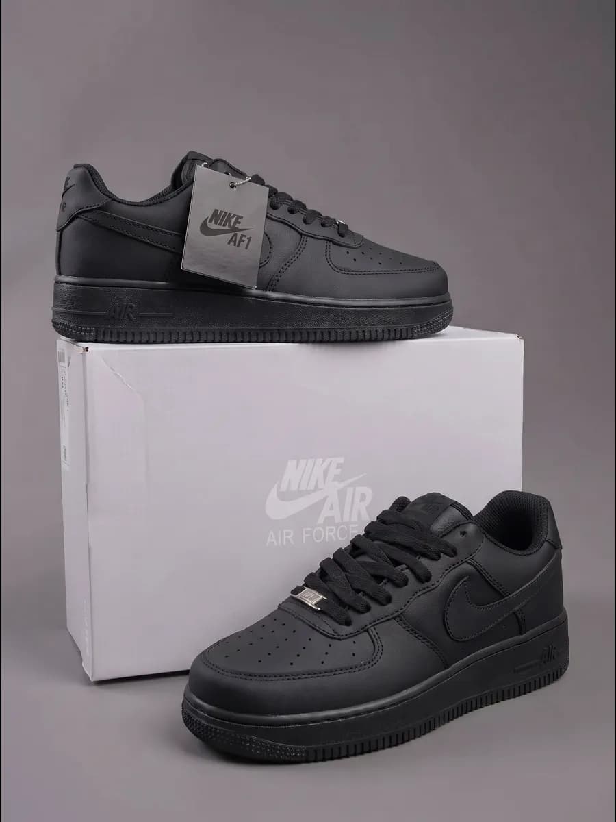 Кроссовки air force 1 черные форсы для школы