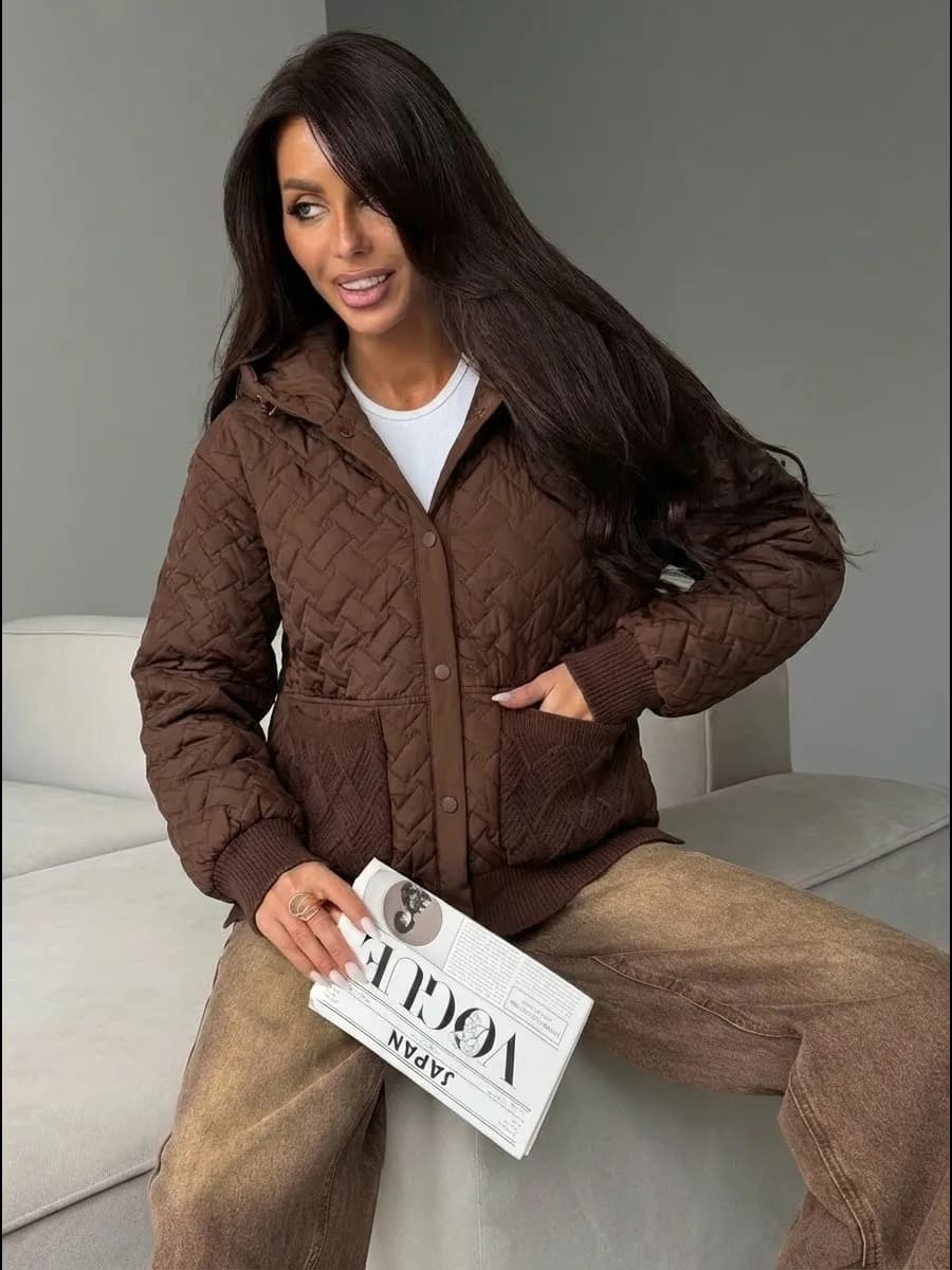 Куртка ветровка весенняя с капюшоном больших размеров