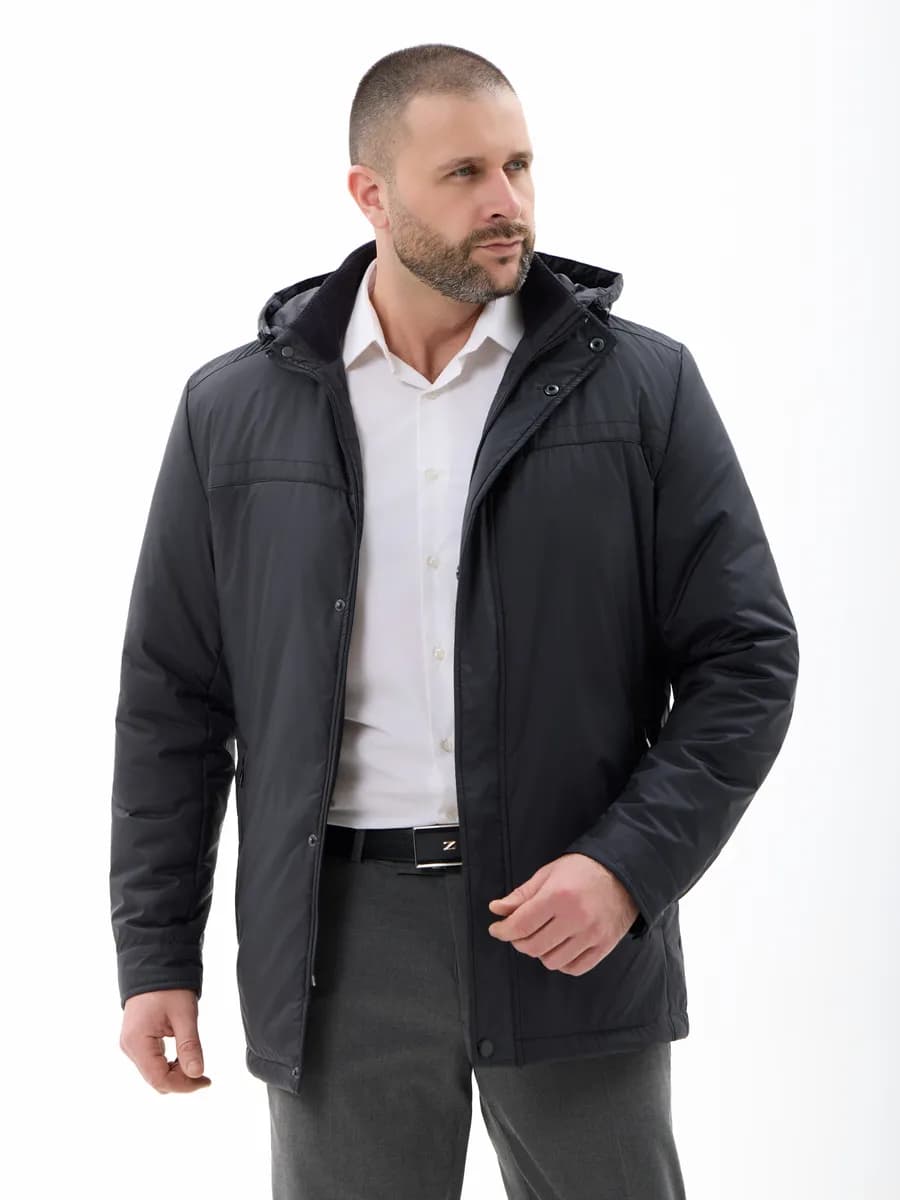 Куртка утепленная демисезонная с капюшоном