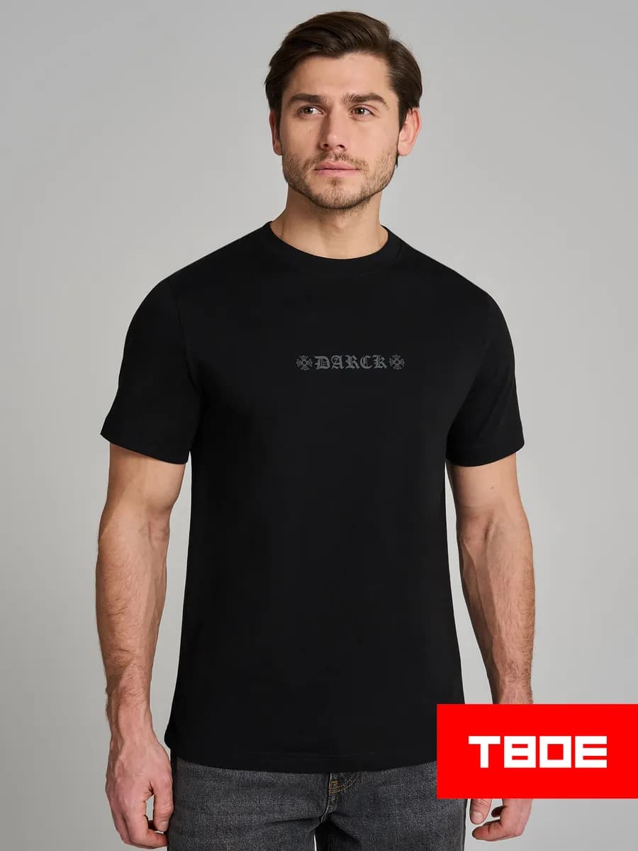 Футболка оверсайз из хлопка с надписью