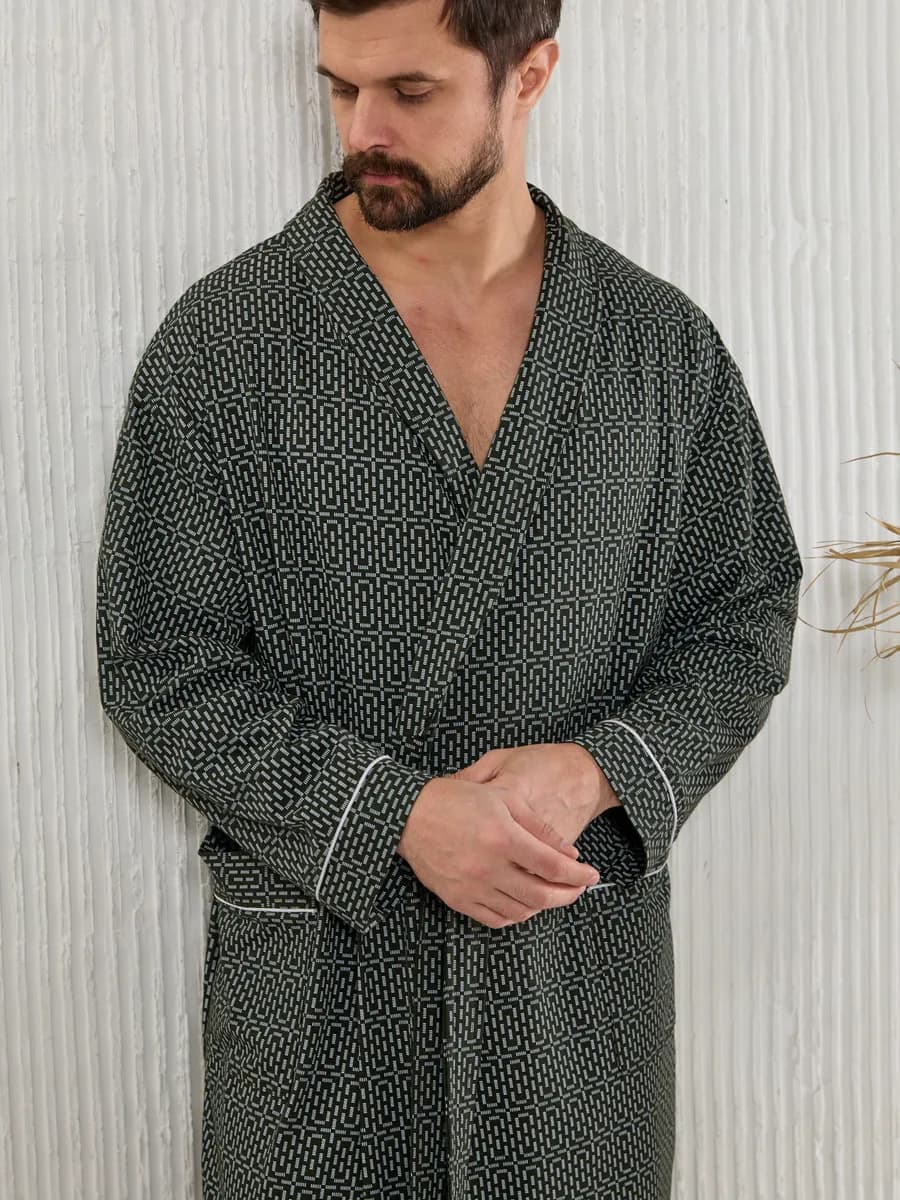 Халат домашний легкий хлопковый