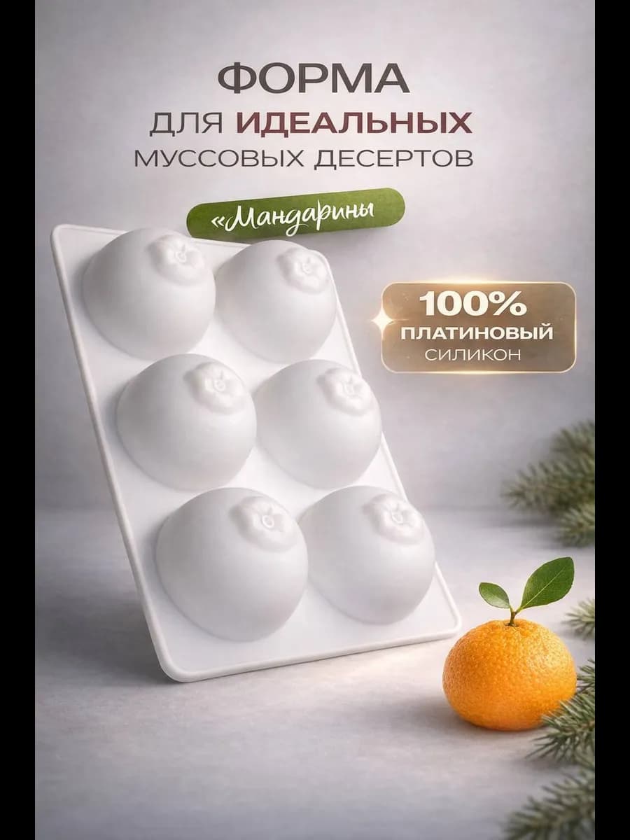 Форма силиконовая для муссовых пирожных Мандарины