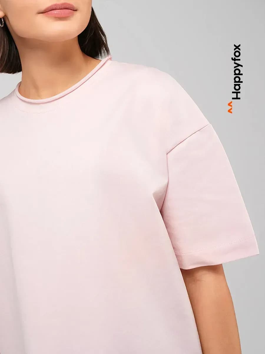 Футболка оверсайз базовая из плотного футера