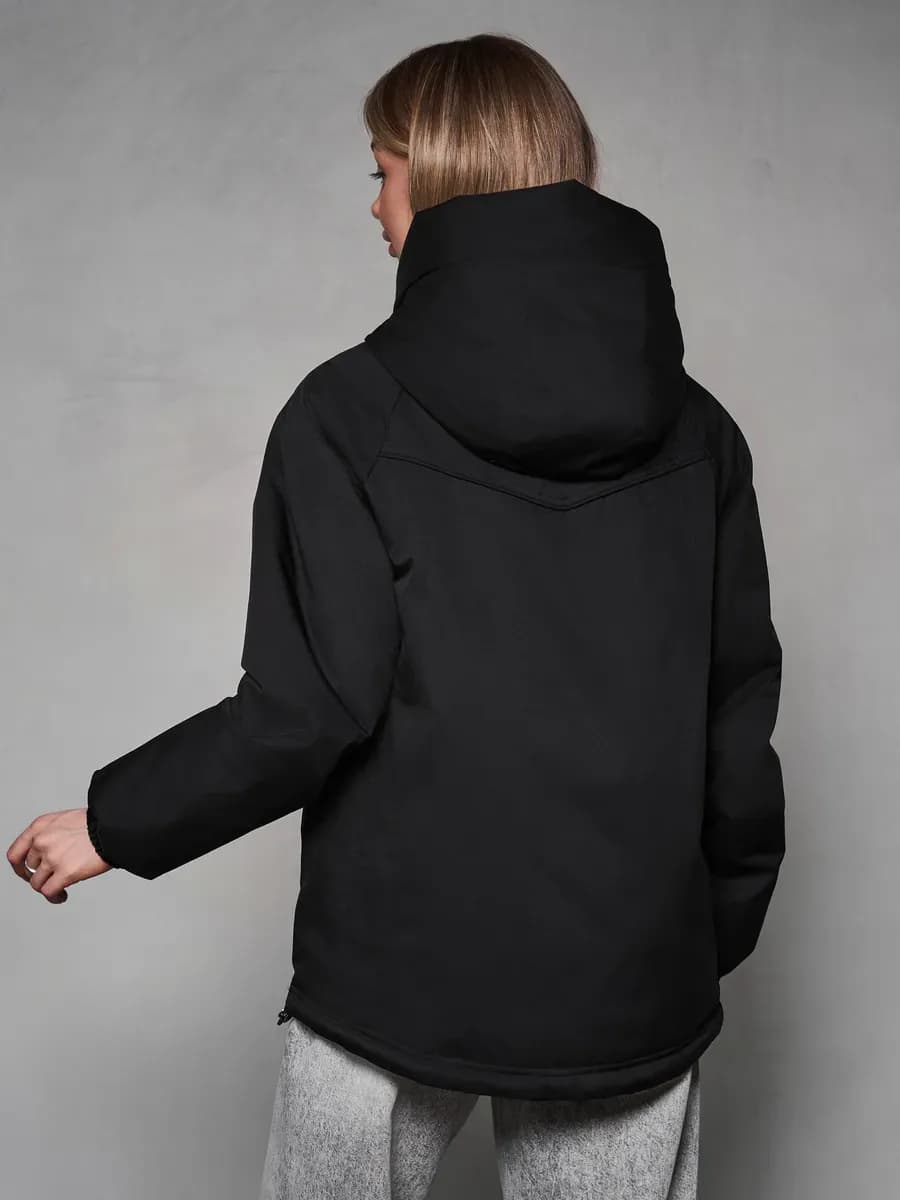 Куртка демисезонная с капюшоном оверсайз