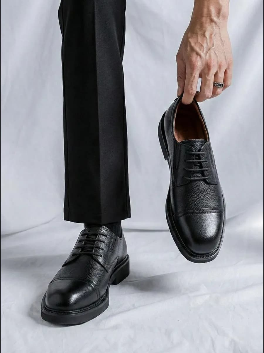 Классические туфли кожаные демисезонные y2k