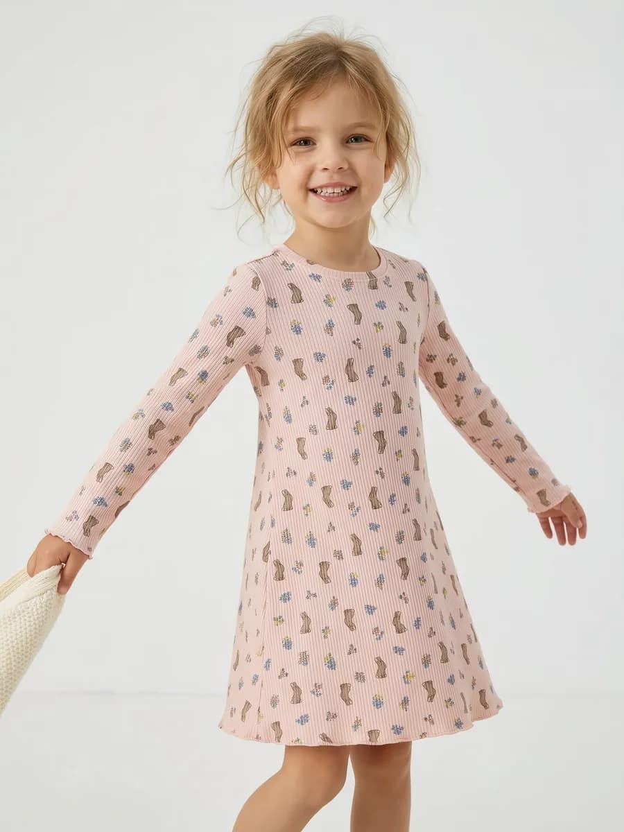 Платье детское с длинным рукавом