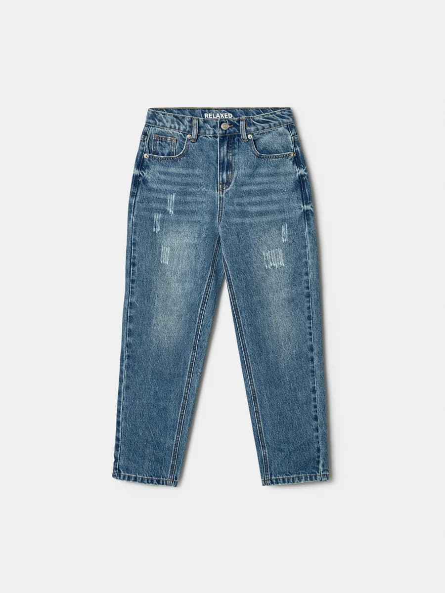 Джинсы свободные рваные Relaxed fit