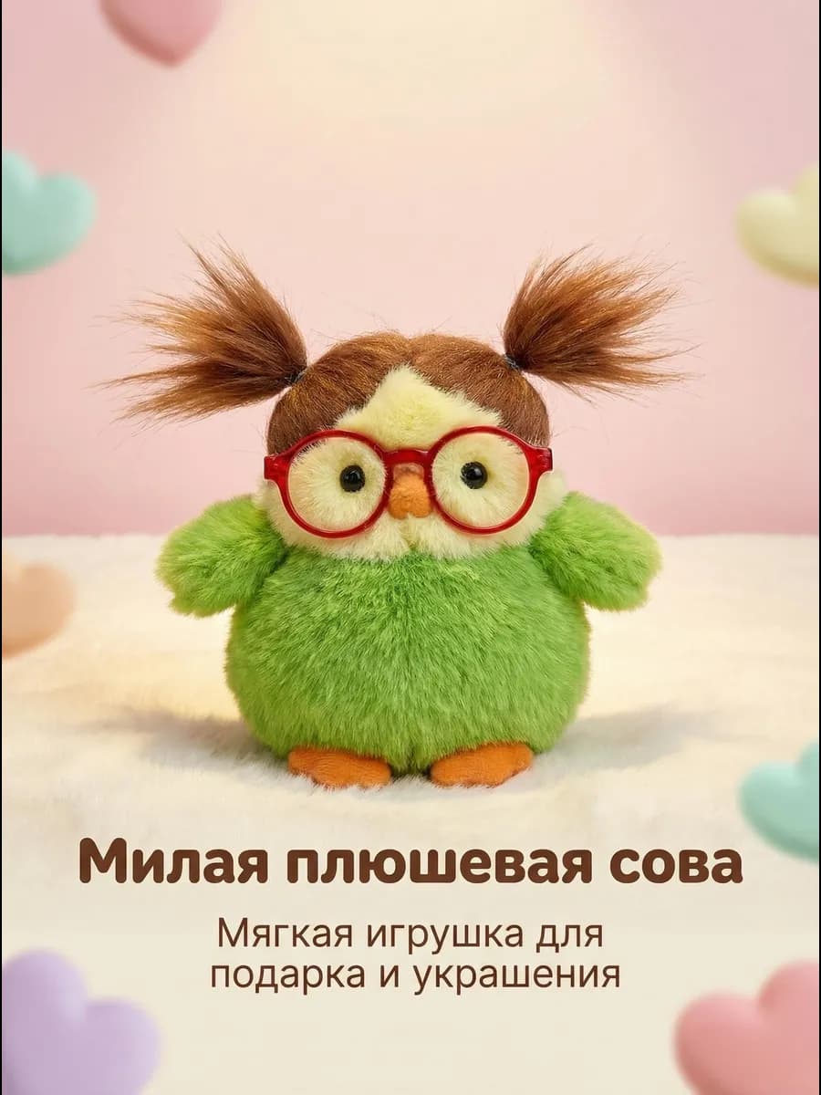 Мягкая игрушка Пингвин девочка 16 см