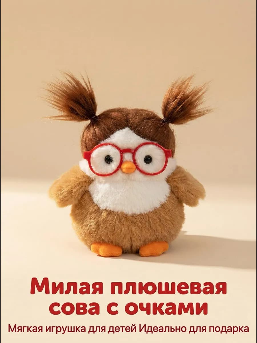 Мягкая игрушка Пингвин девочка 16 см
