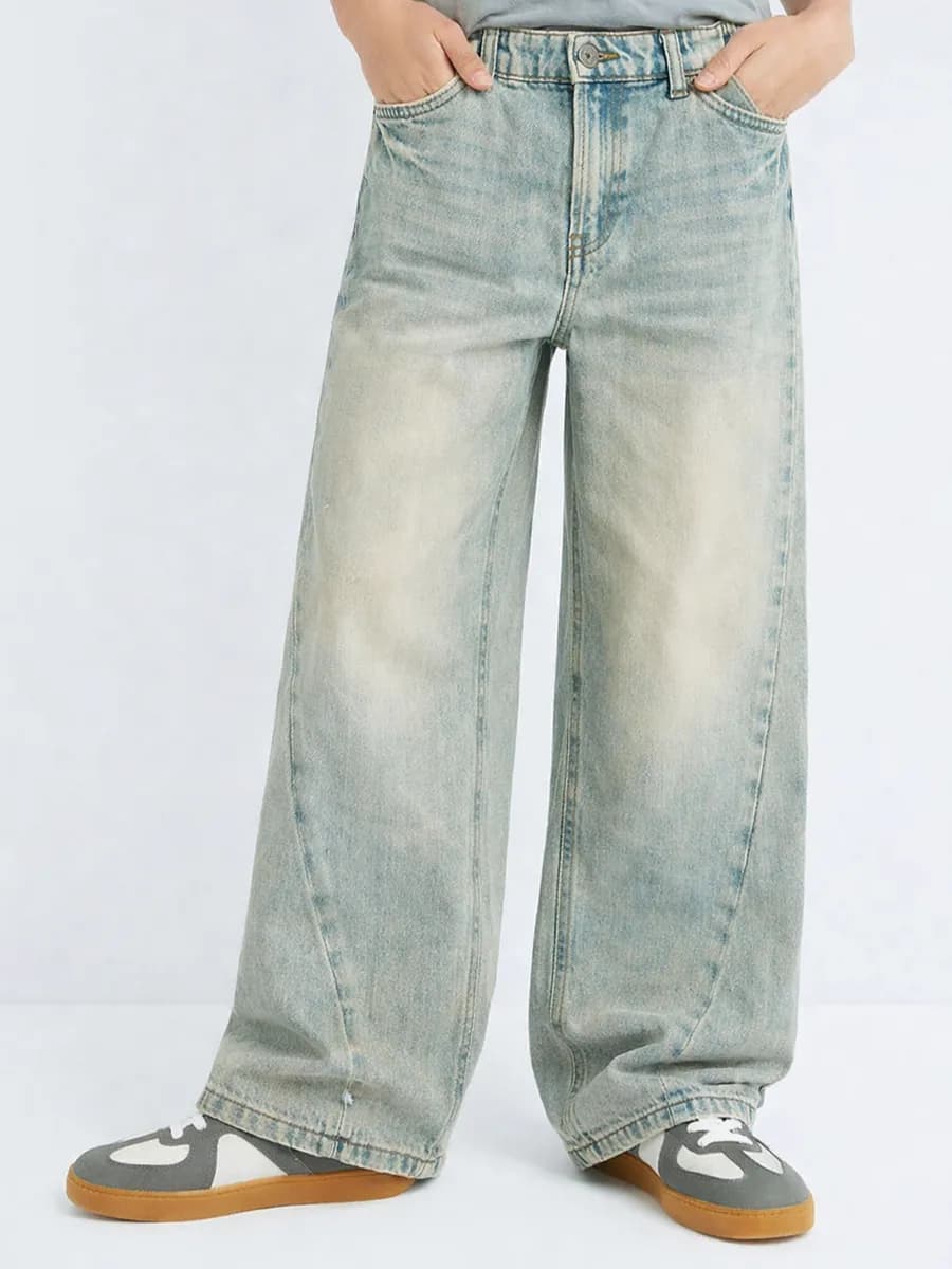 Джинсы Wide leg для девочек