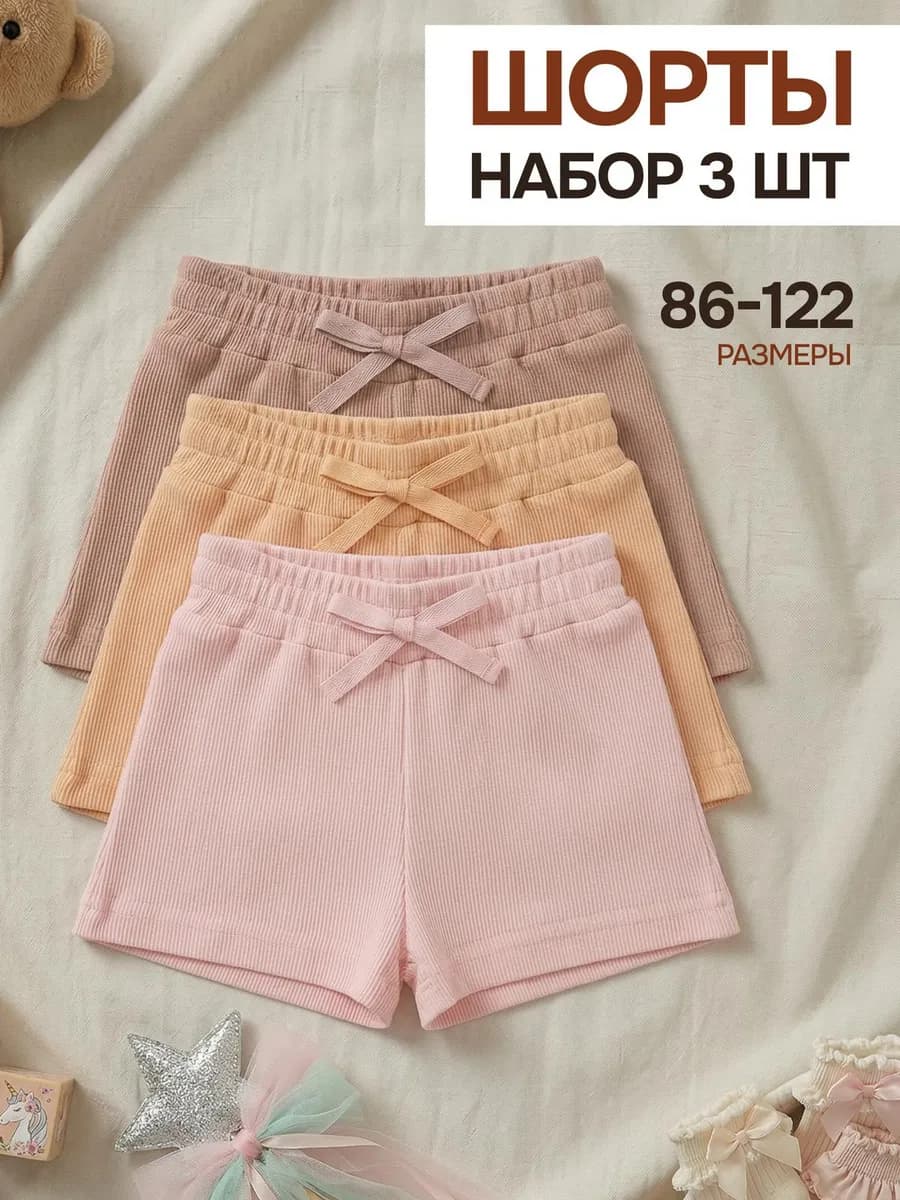 Шорты детские набор 3 шт