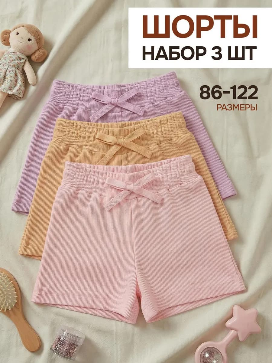Шорты детские набор 3 шт