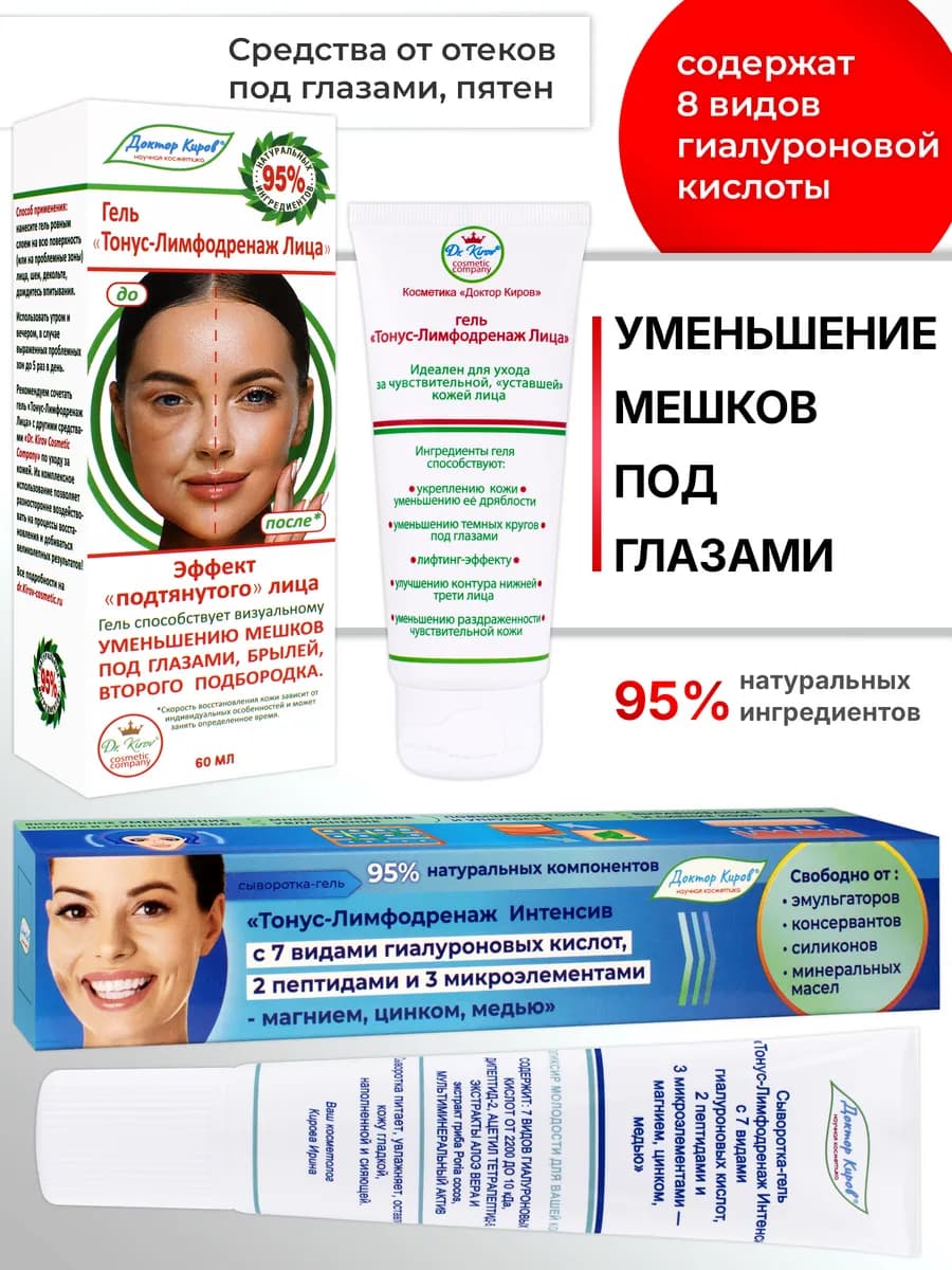 Комплексный уход против отёчности и усталости кожи