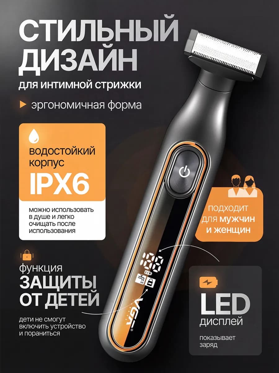 Триммер для интимной зоны мужской