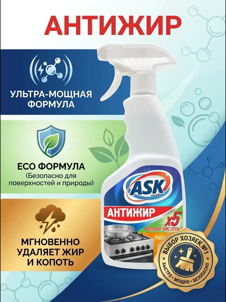 АНТИЖИР Чистящее средство для кухни