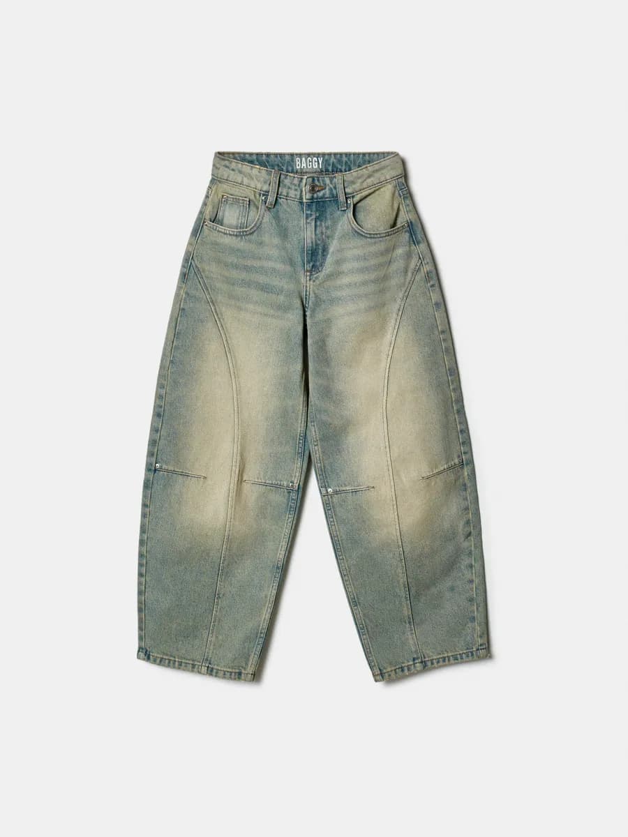 Джинсы бананы Baggy Fit свободные винтажные