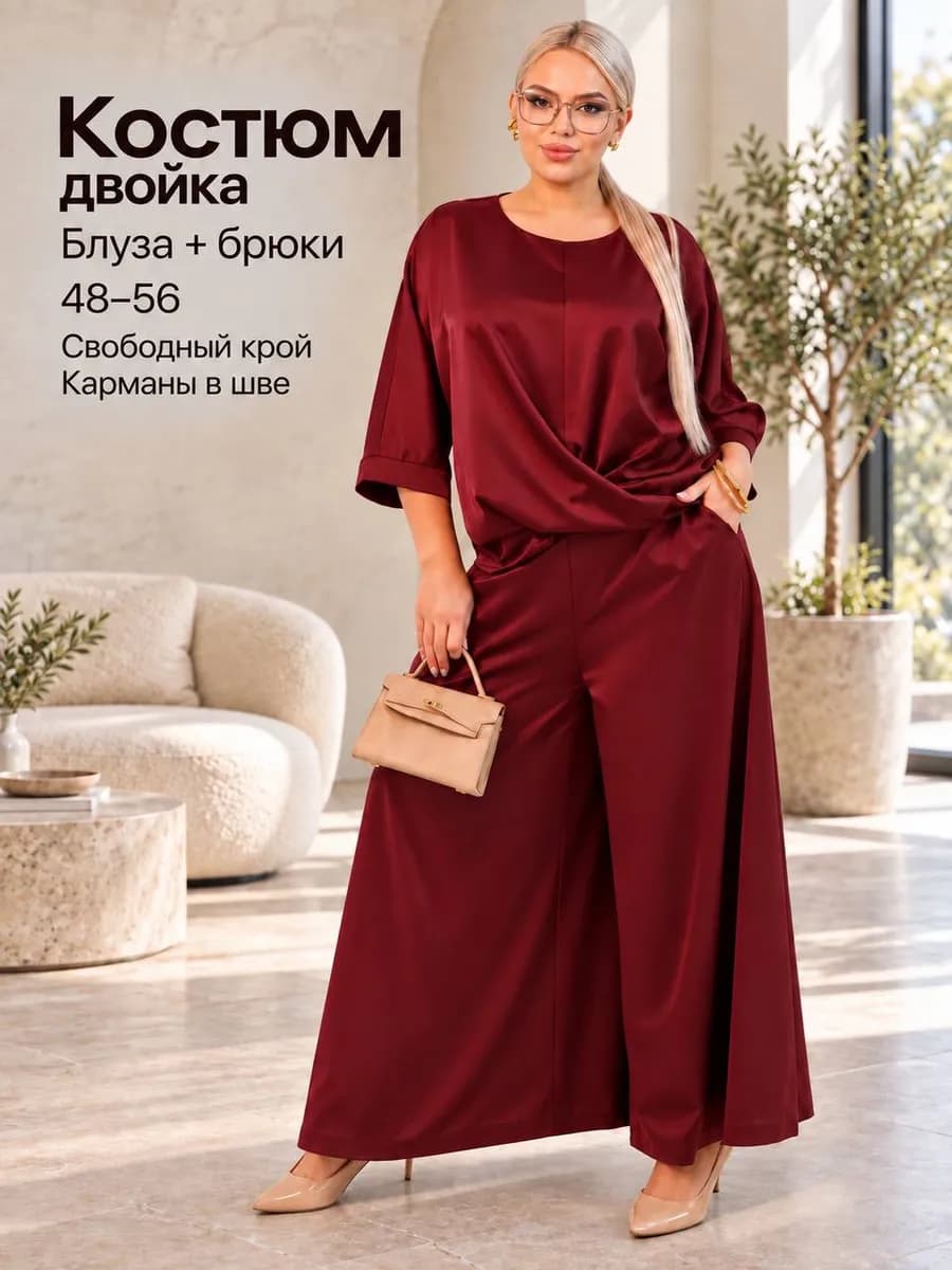 Костюм праздничный двойка с брюками