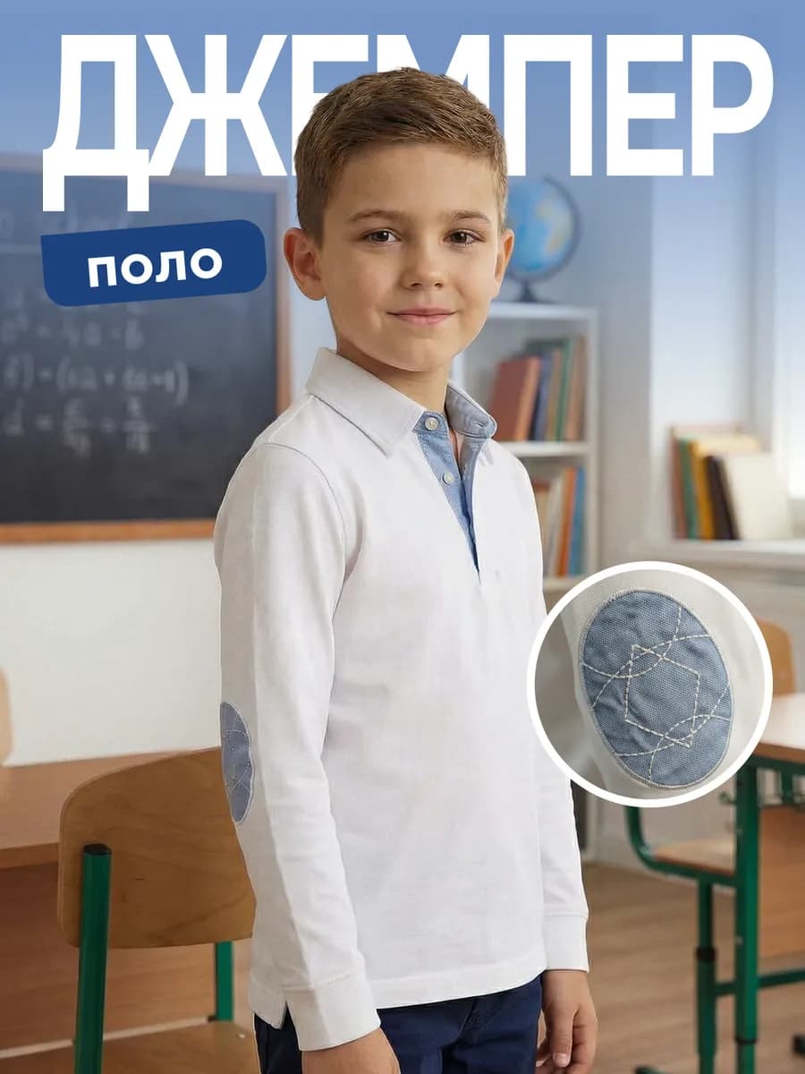 Рубашка поло школьная