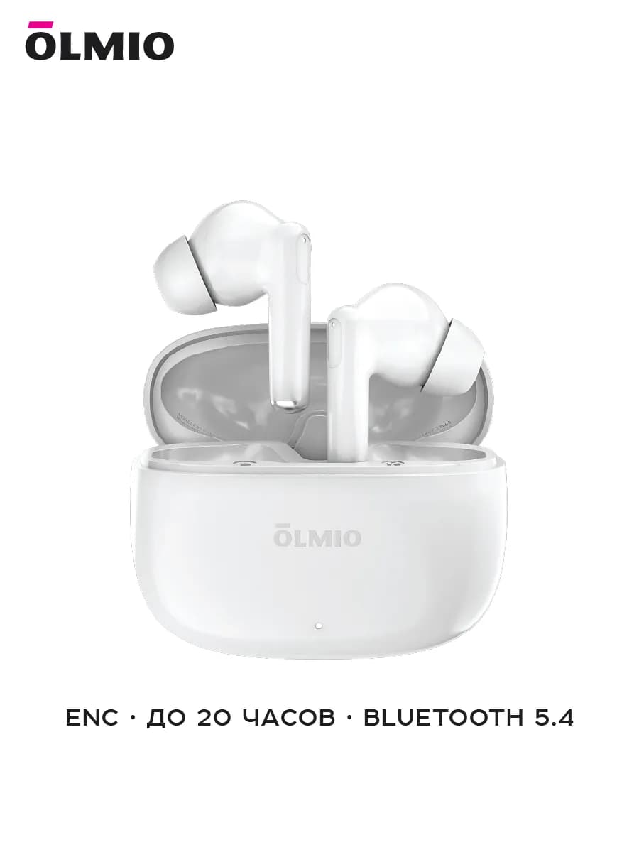 Беспроводные TWS наушники Bluetooth 5.4 с ENC, до 20 ч